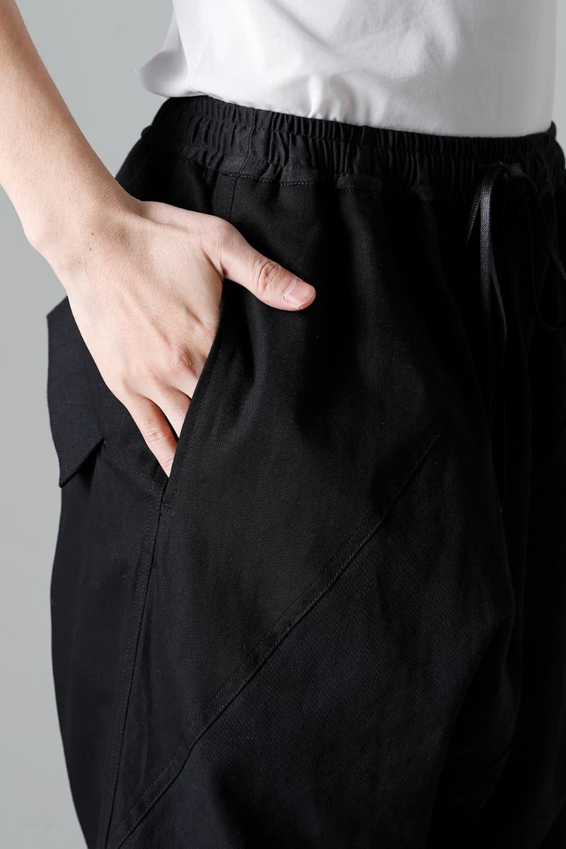 Fragment Drop-Crotch Trousers Black