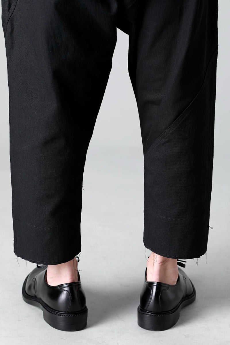 Fragment Drop-Crotch Trousers Black