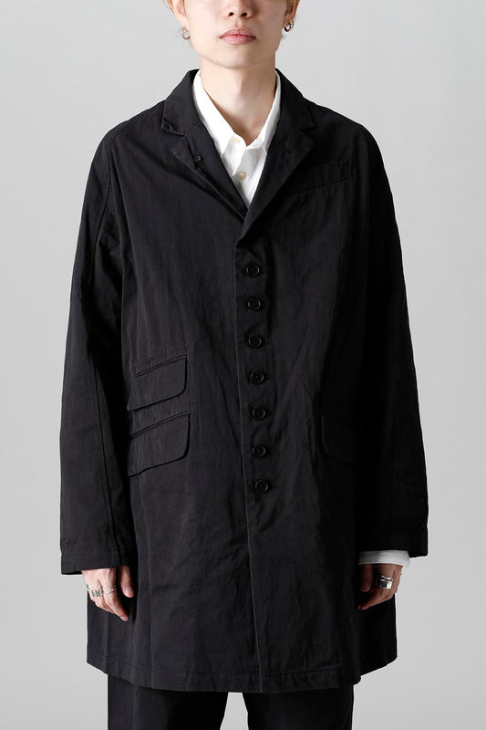 CUT-CHRONO Middle Coat  Black