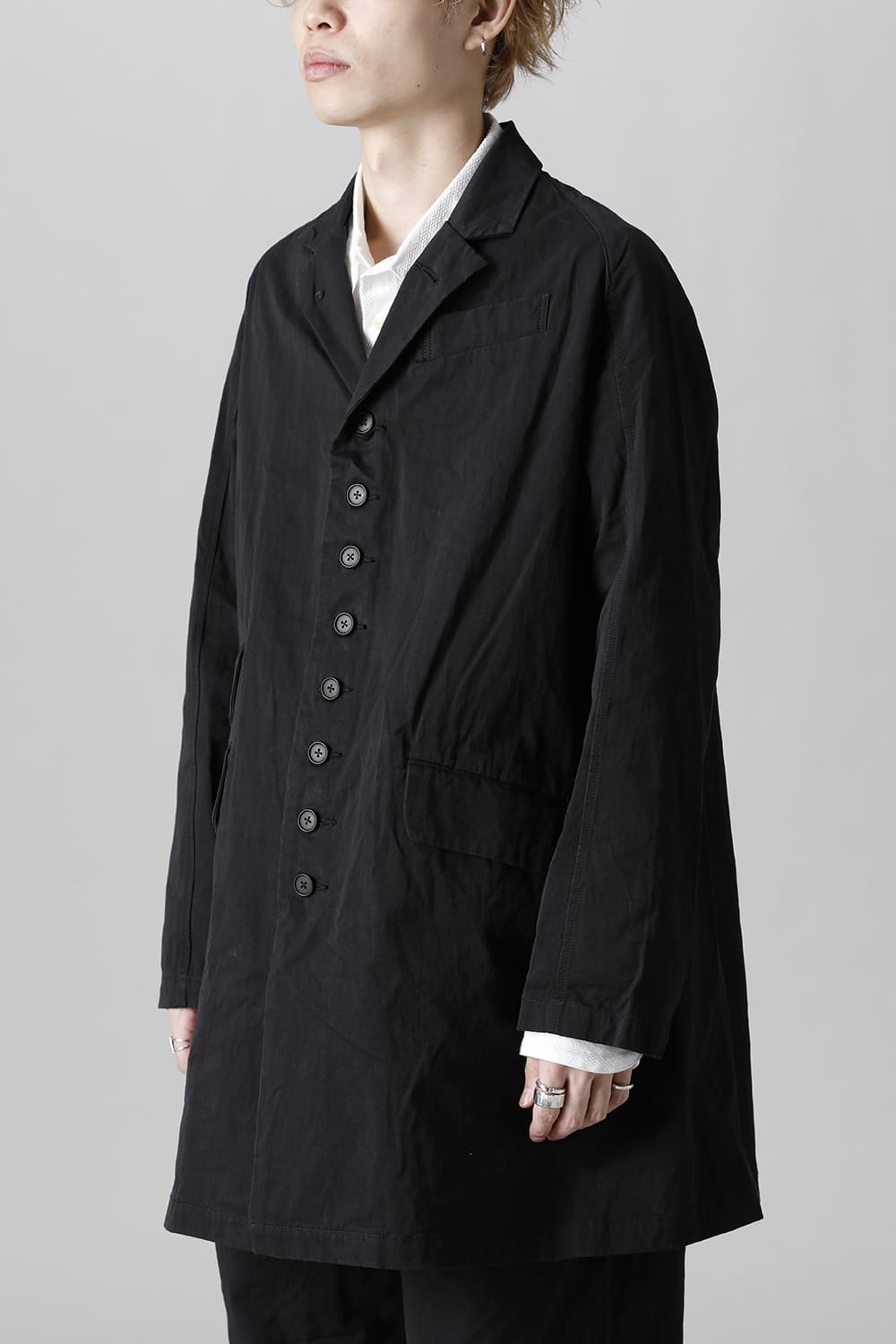 CUT-CHRONO Middle Coat  Black
