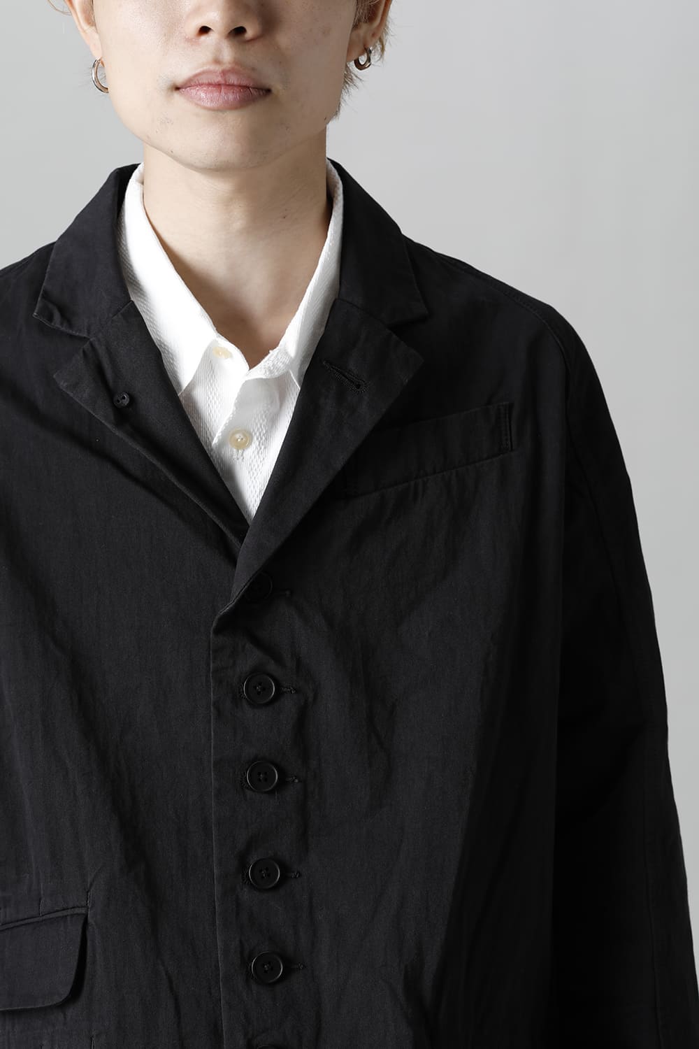 CUT-CHRONO Middle Coat  Black