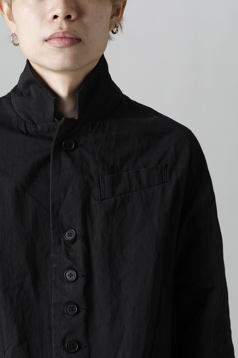 CUT-CHRONO Middle Coat  Black