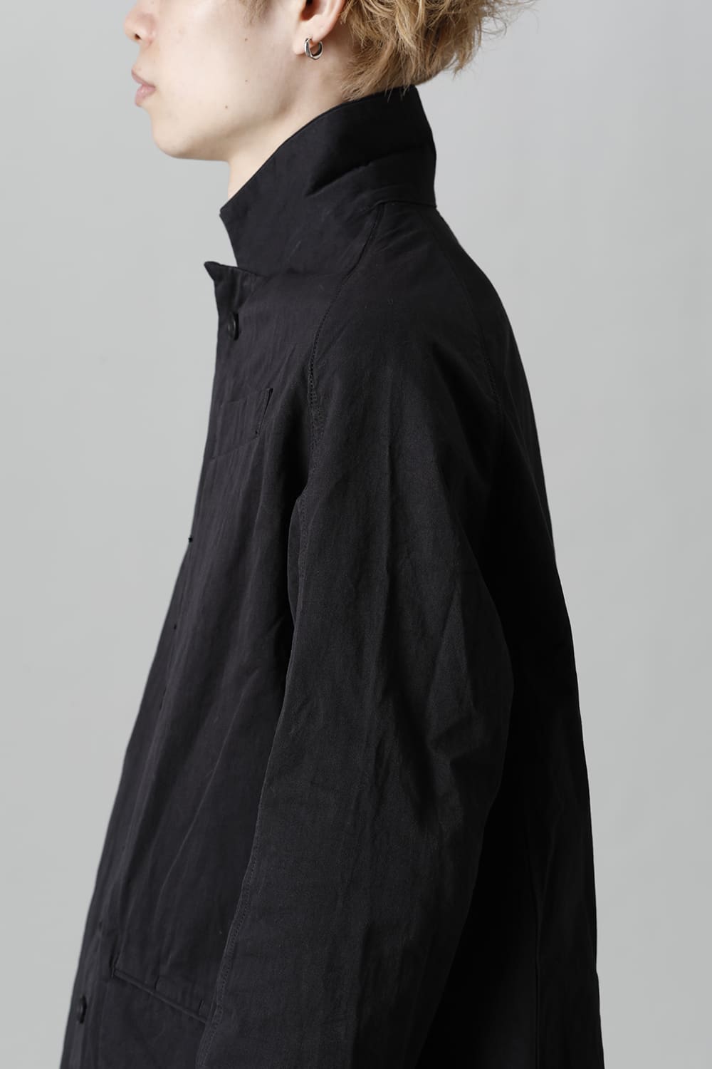 CUT-CHRONO Middle Coat  Black