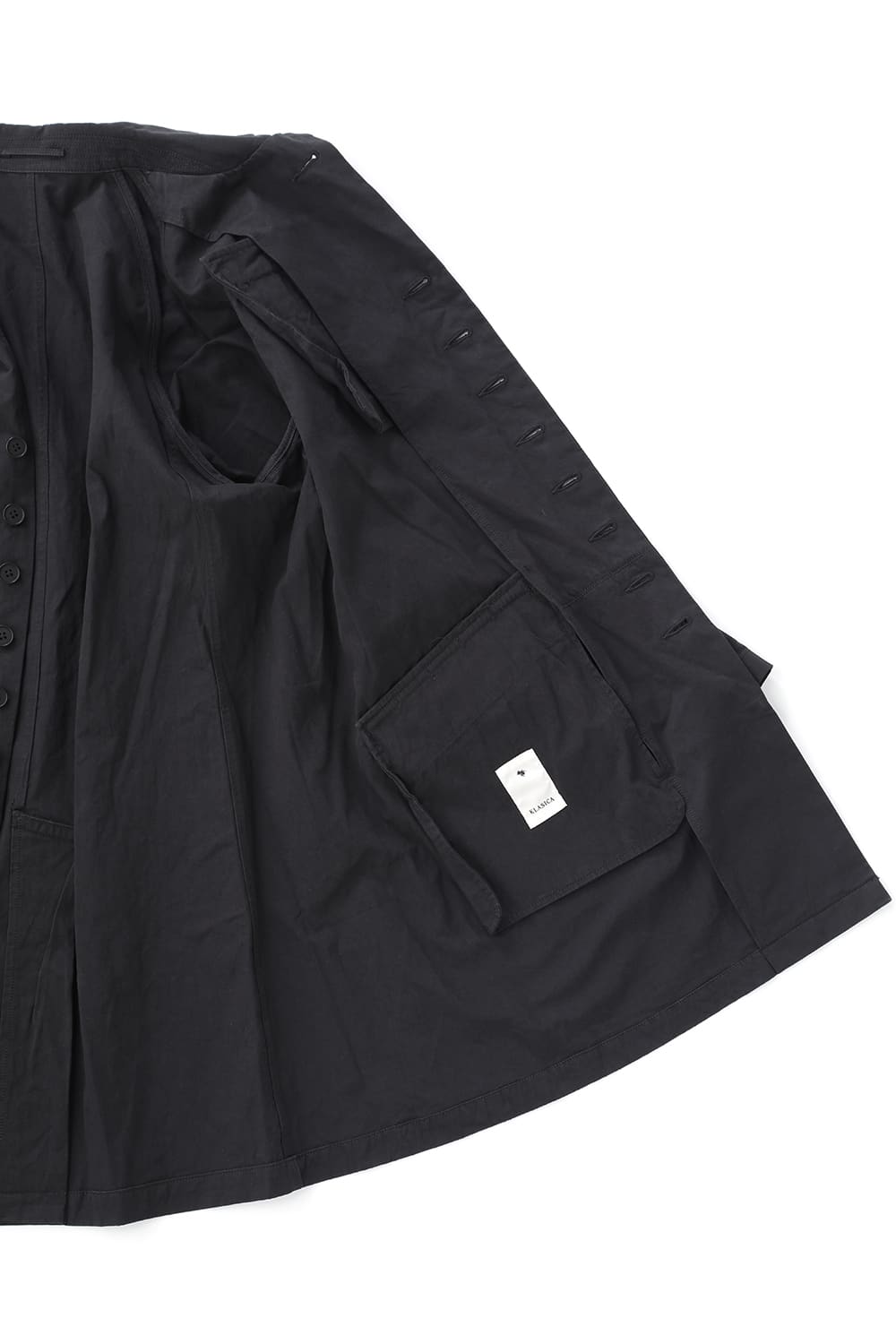 CUT-CHRONO Middle Coat  Black