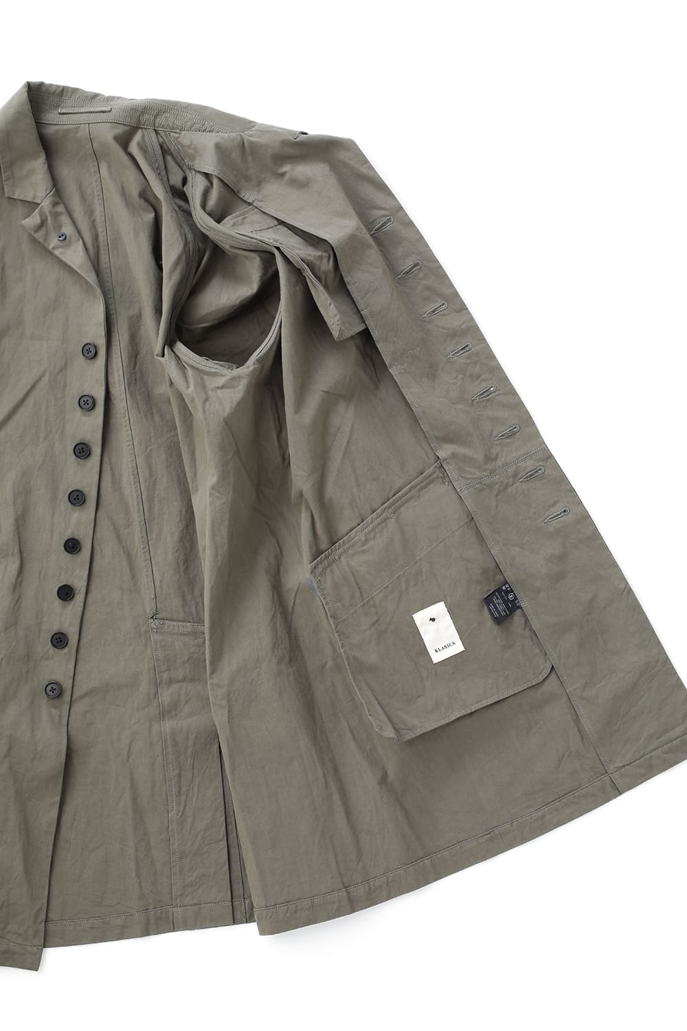 CUT-CHRONO Middle Coat  Olive