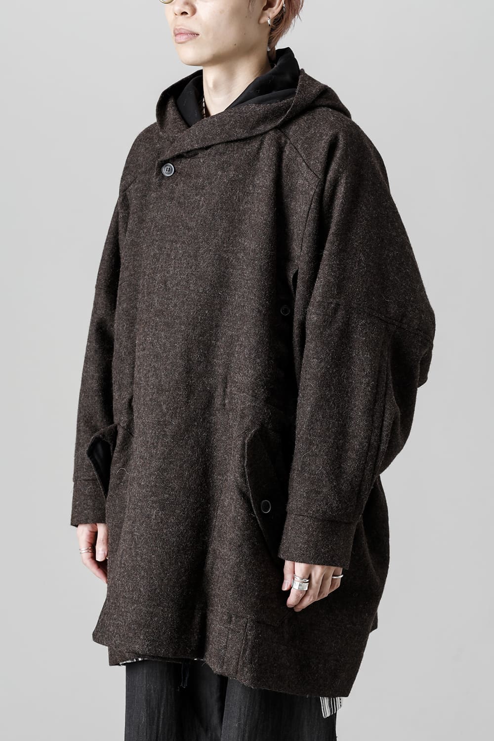 PARKA#10 NATURAL BROWN VINTAGE WOOL TWILL