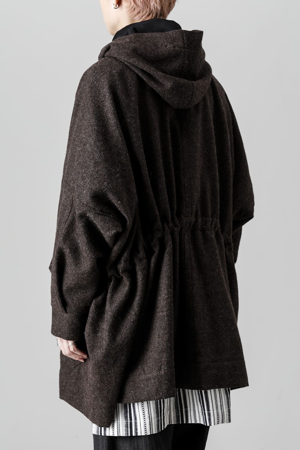 PARKA#10 NATURAL BROWN VINTAGE WOOL TWILL