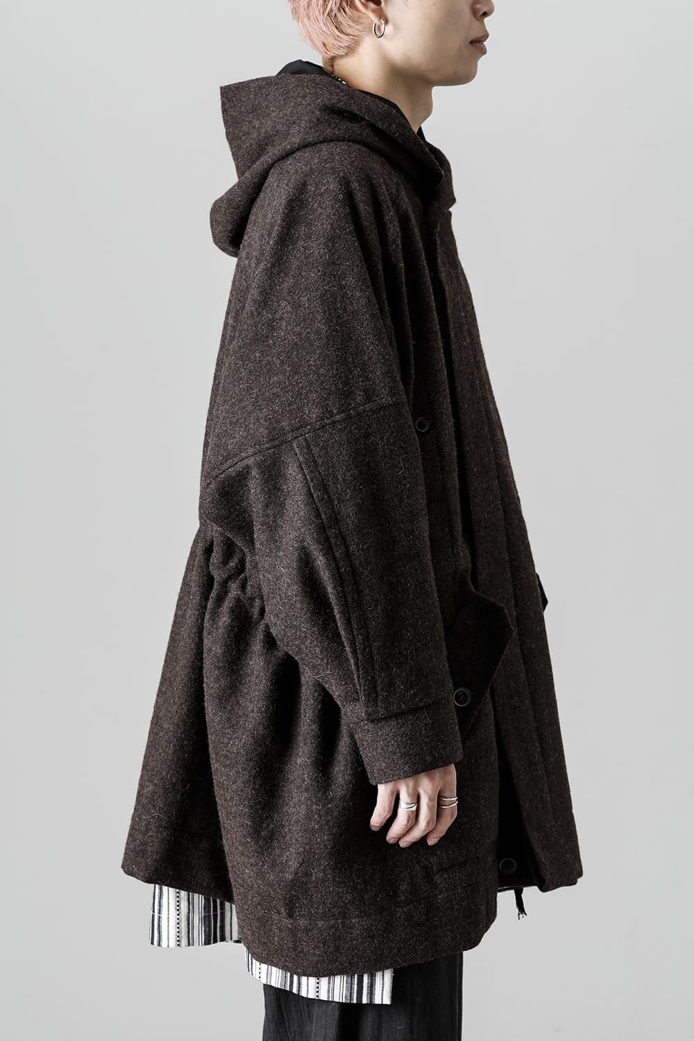 PARKA#10 NATURAL BROWN VINTAGE WOOL TWILL