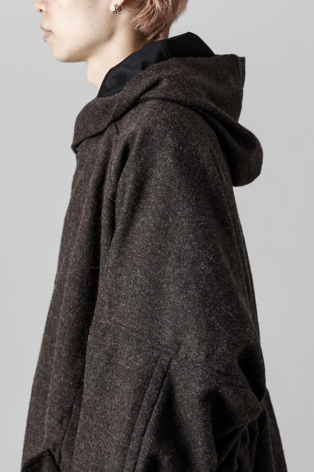 PARKA#10 NATURAL BROWN VINTAGE WOOL TWILL