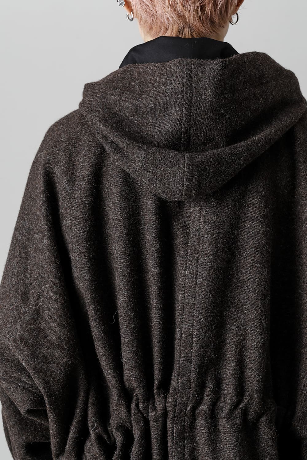 PARKA#10 NATURAL BROWN VINTAGE WOOL TWILL