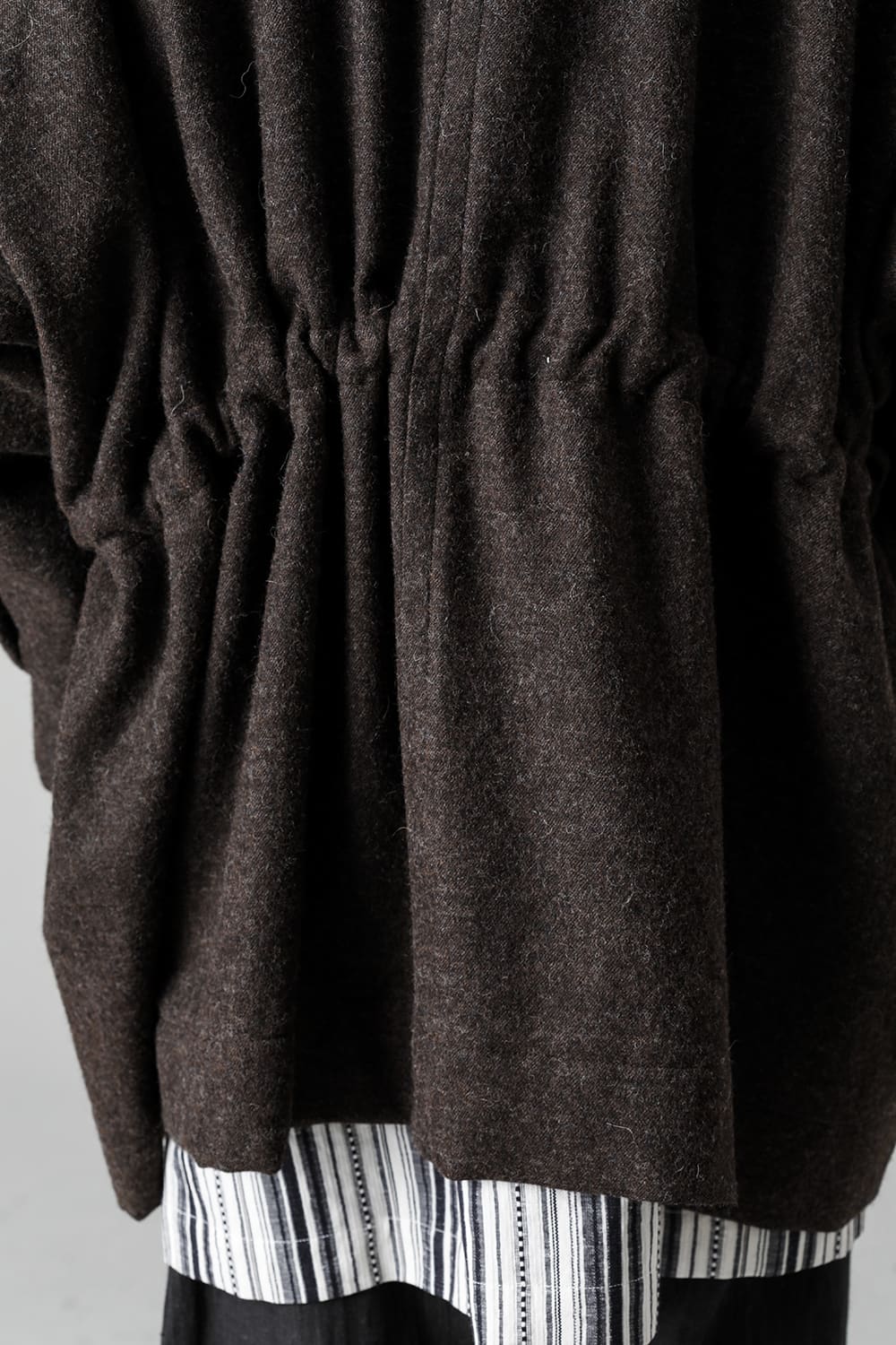 PARKA#10 NATURAL BROWN VINTAGE WOOL TWILL