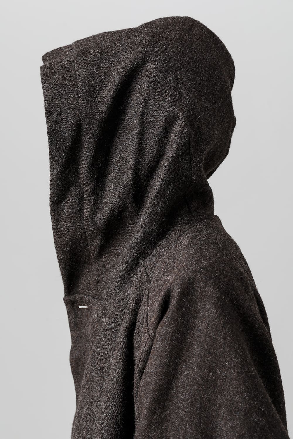 PARKA#10 NATURAL BROWN VINTAGE WOOL TWILL