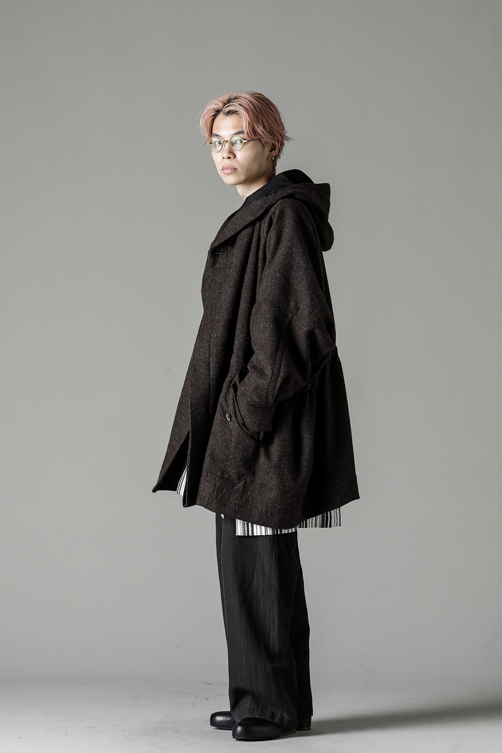 PARKA#10 NATURAL BROWN VINTAGE WOOL TWILL