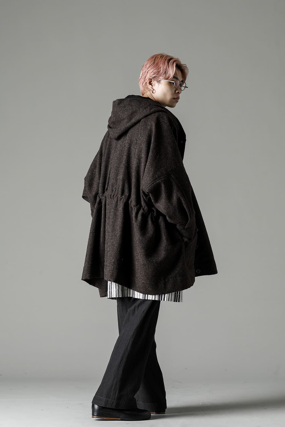 PARKA#10 NATURAL BROWN VINTAGE WOOL TWILL