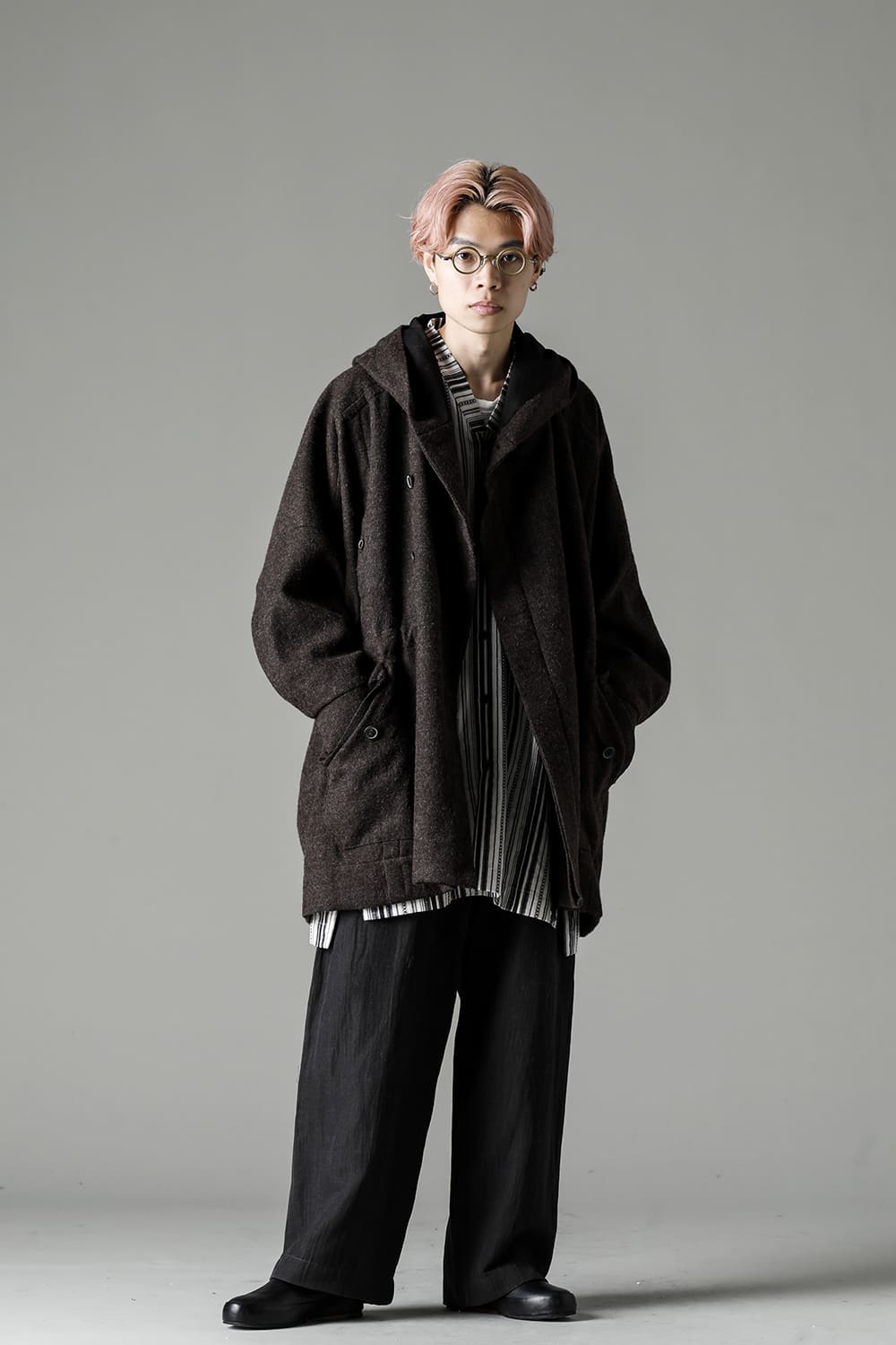 PARKA#10 NATURAL BROWN VINTAGE WOOL TWILL