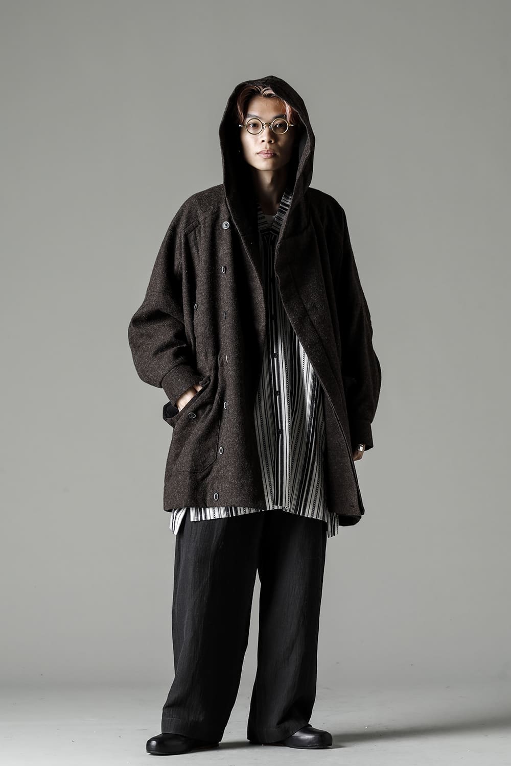 PARKA#10 NATURAL BROWN VINTAGE WOOL TWILL