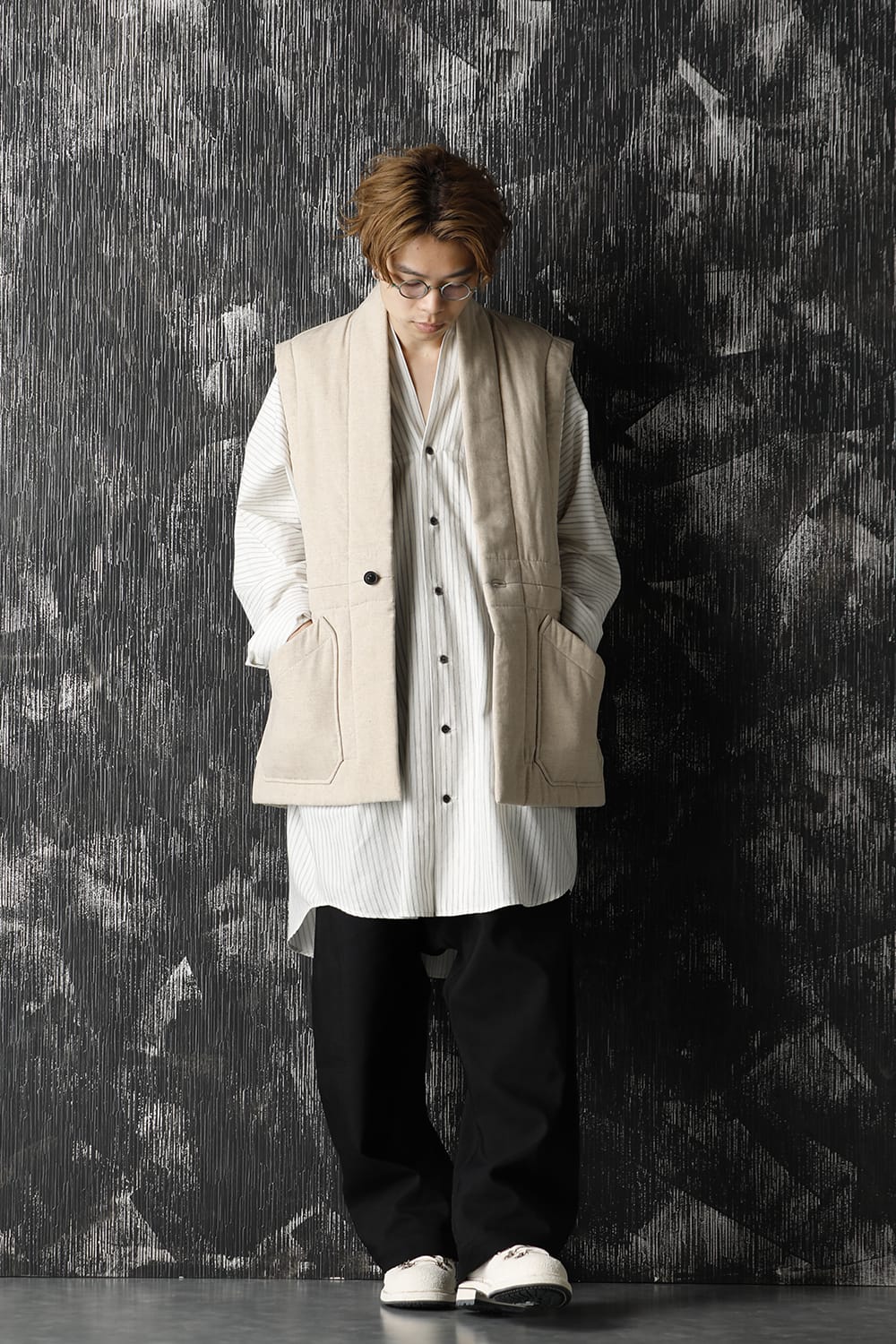 Shirt Striped Cotton Wool Shirting