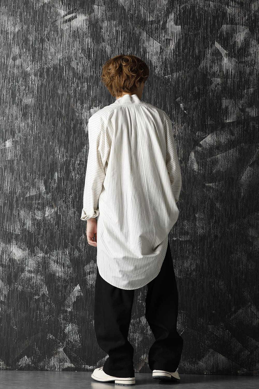 Shirt Striped Cotton Wool Shirting