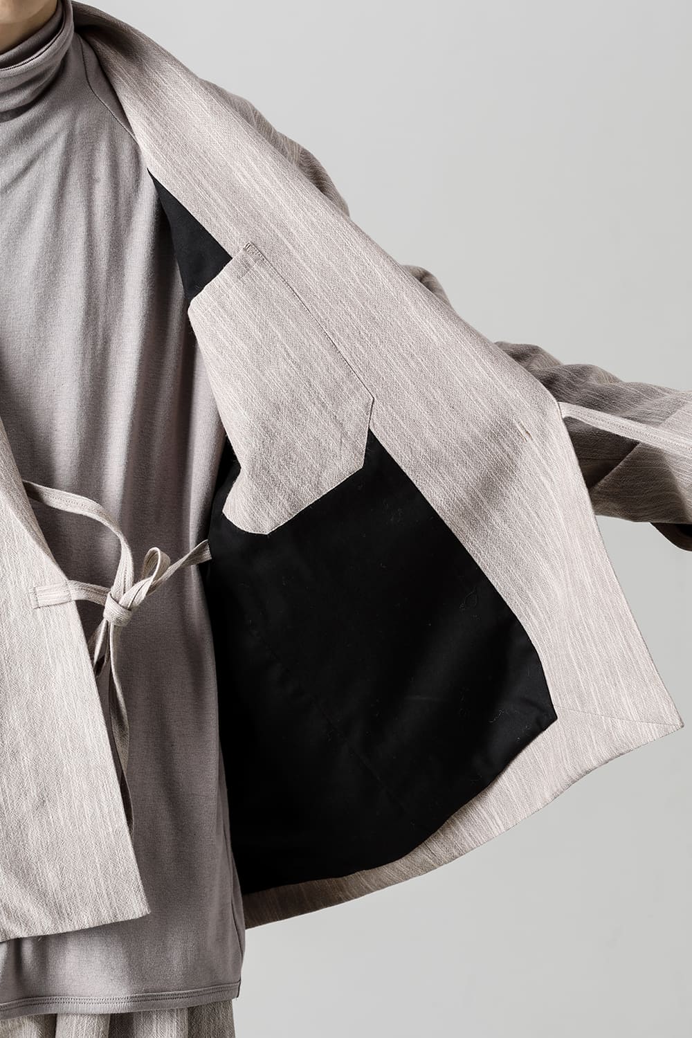 JACKET#48 OAT MELE COTTON/WOOL CLOTH