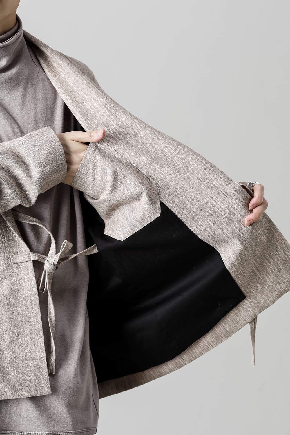 JACKET#48 OAT MELE COTTON/WOOL CLOTH