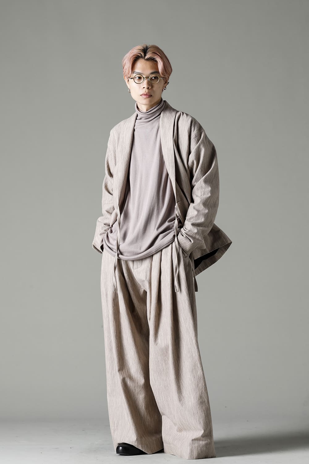 JACKET#48 OAT MELE COTTON/WOOL CLOTH