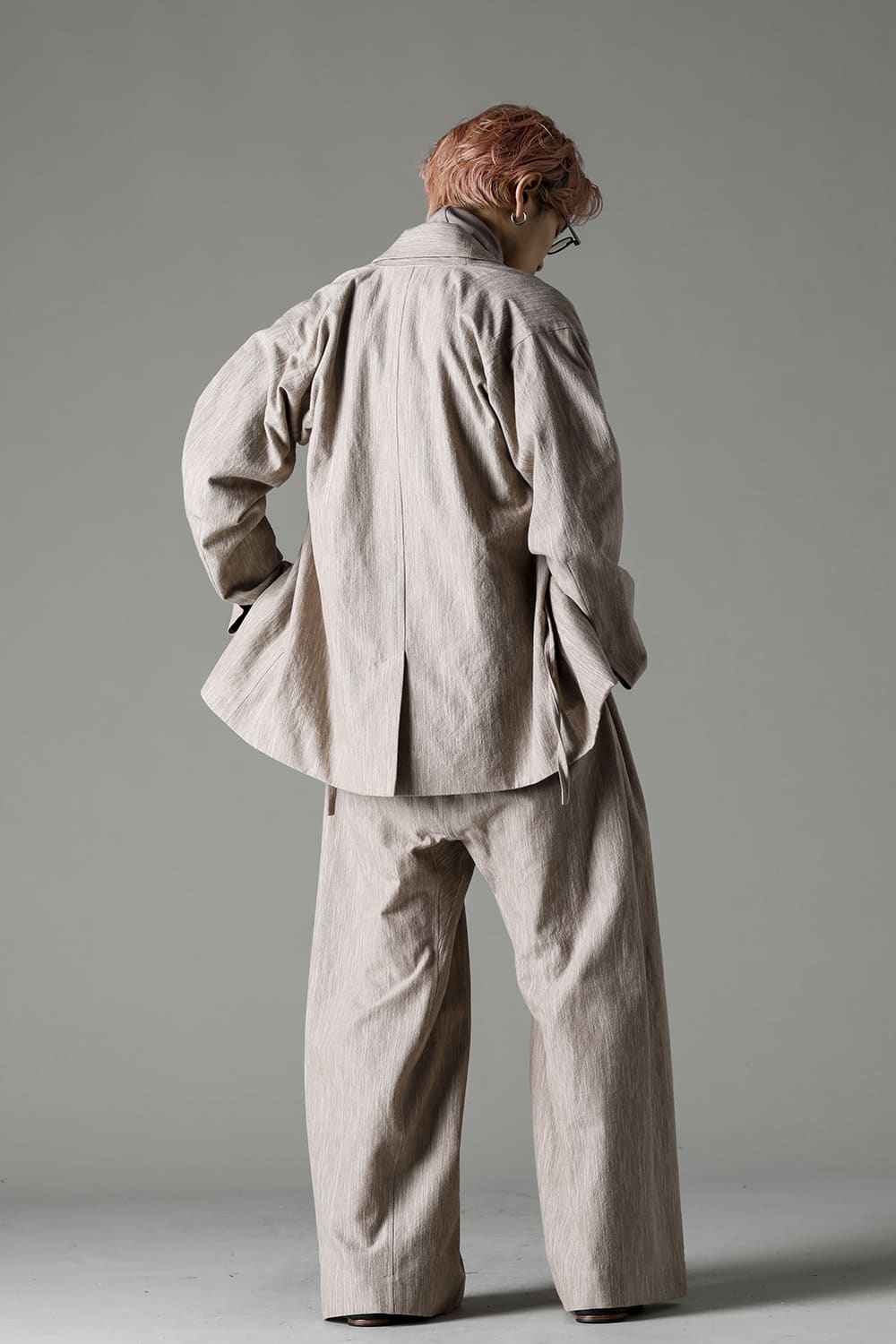 JACKET#48 OAT MELE COTTON/WOOL CLOTH