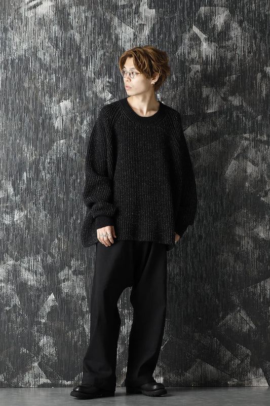 Knit Gray Black Merichan 
