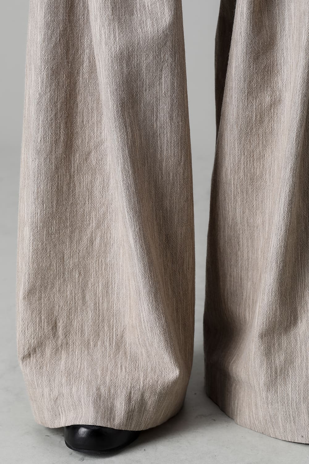 TROUSERS #71 OAT MELE COTTON/WOOL CLOTH