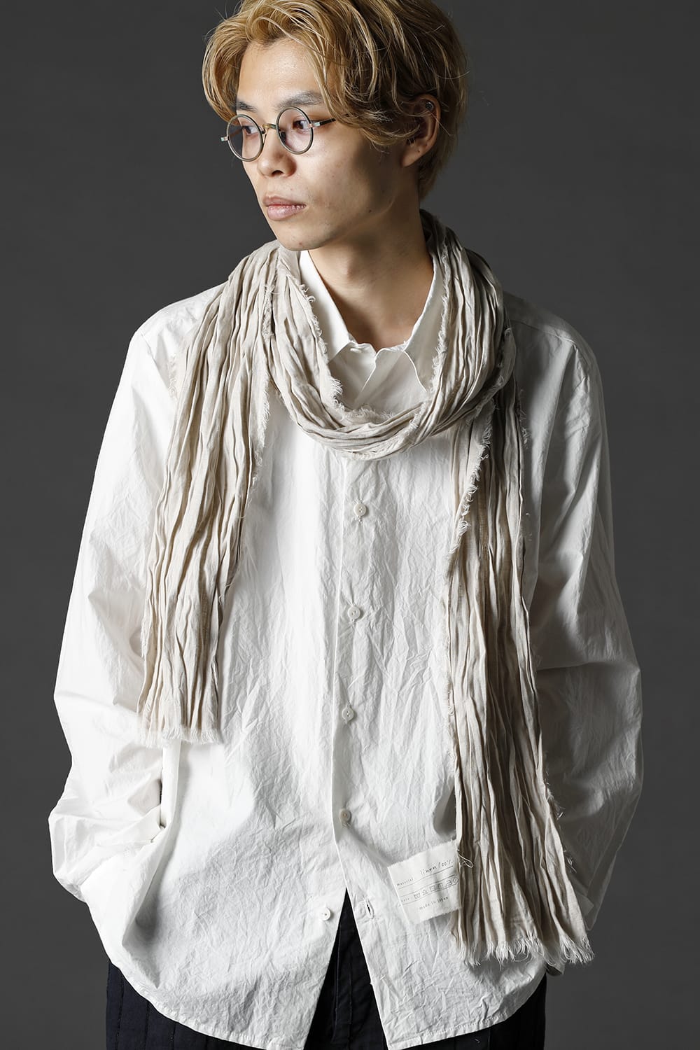 フレンチ リネン ストール エクリュ