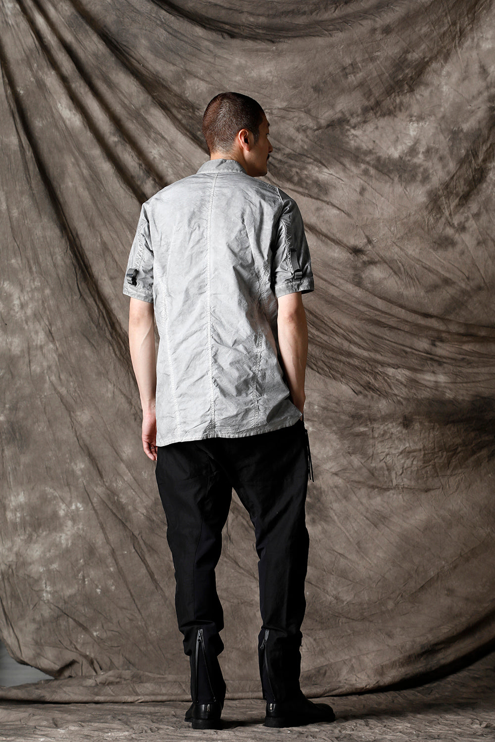 Dobby Minimalist Border Slim Tapered Pants