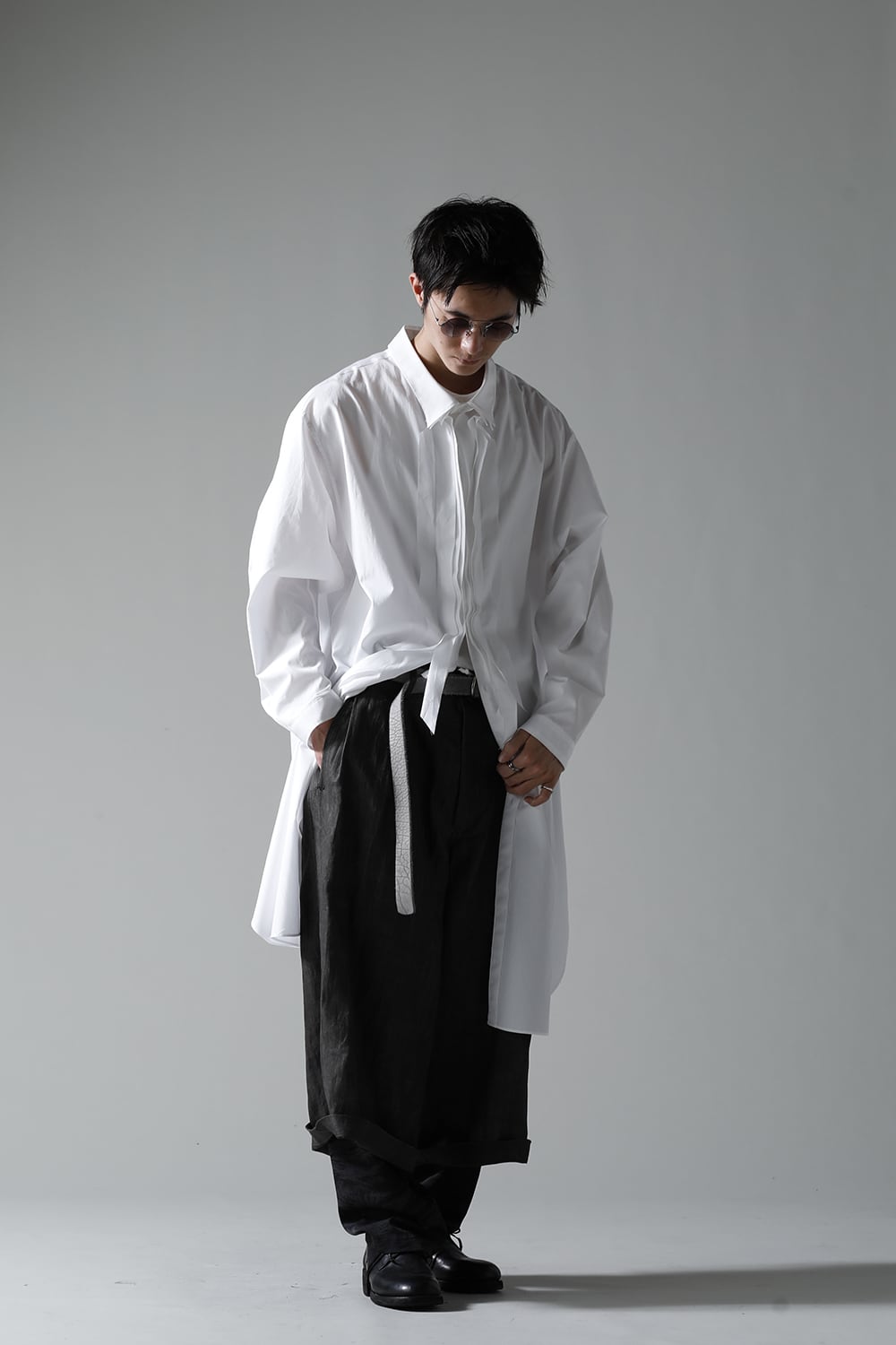 Cropped Straight Slacks Pants