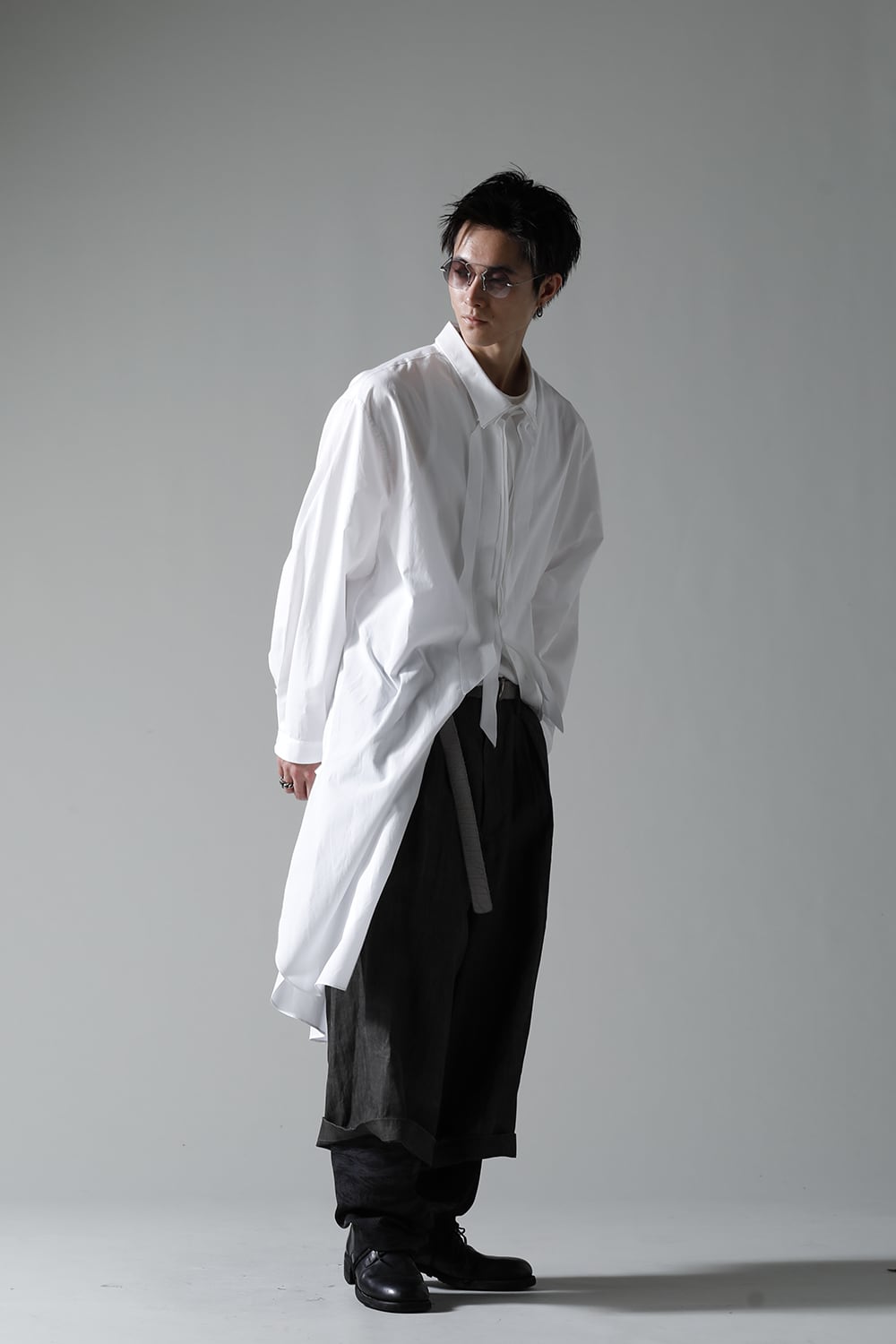 Cropped Straight Slacks Pants