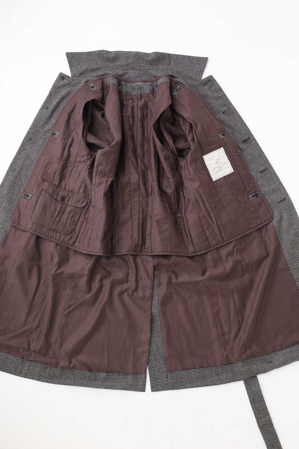 Houndstooth Lagran Long Coat