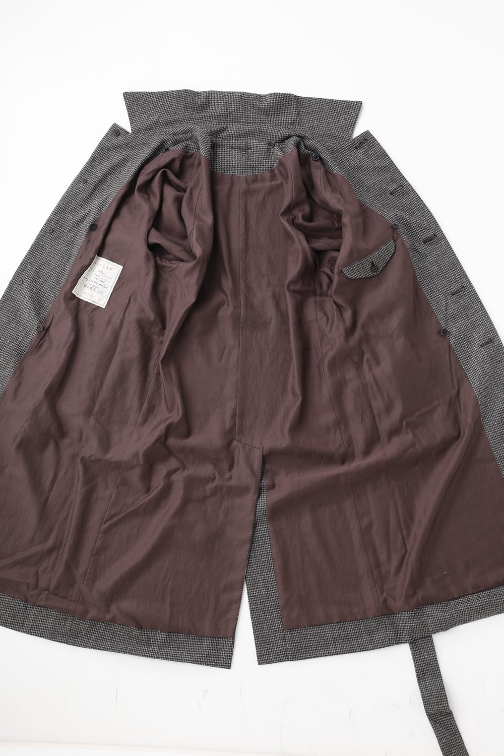 Houndstooth Lagran Long Coat