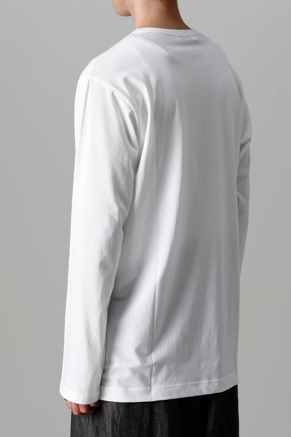 Crew Neck Long Sleeve T-Shirt Off White