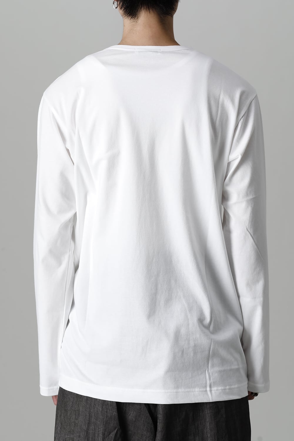 Crew Neck Long Sleeve T-Shirt Off White