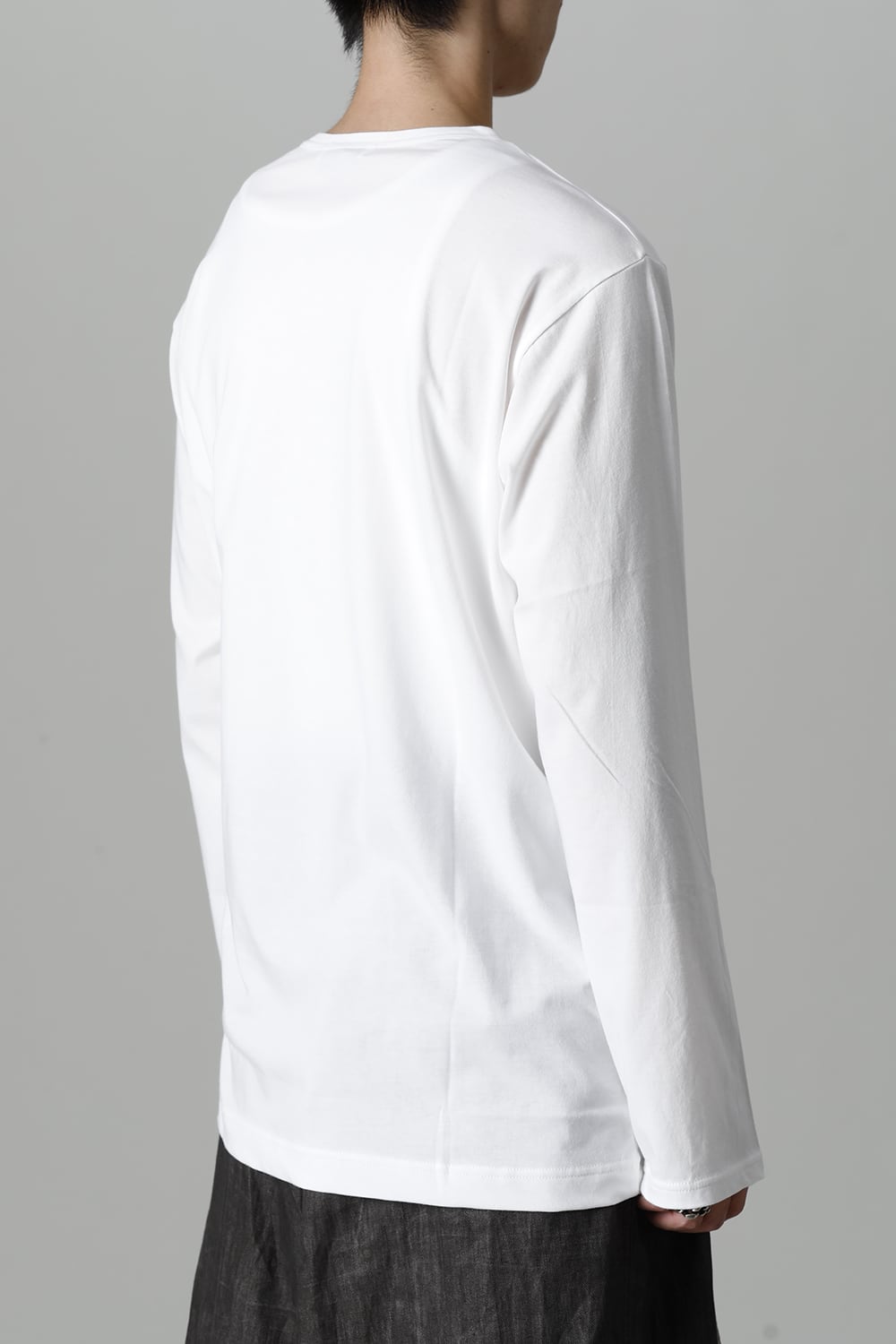 Crew Neck Long Sleeve T-Shirt Off White