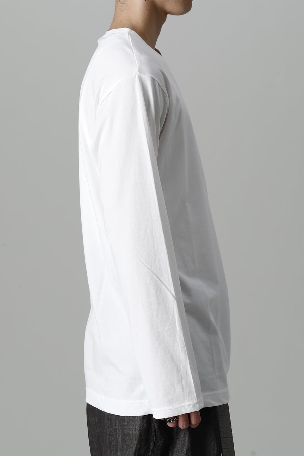 Crew Neck Long Sleeve T-Shirt Off White