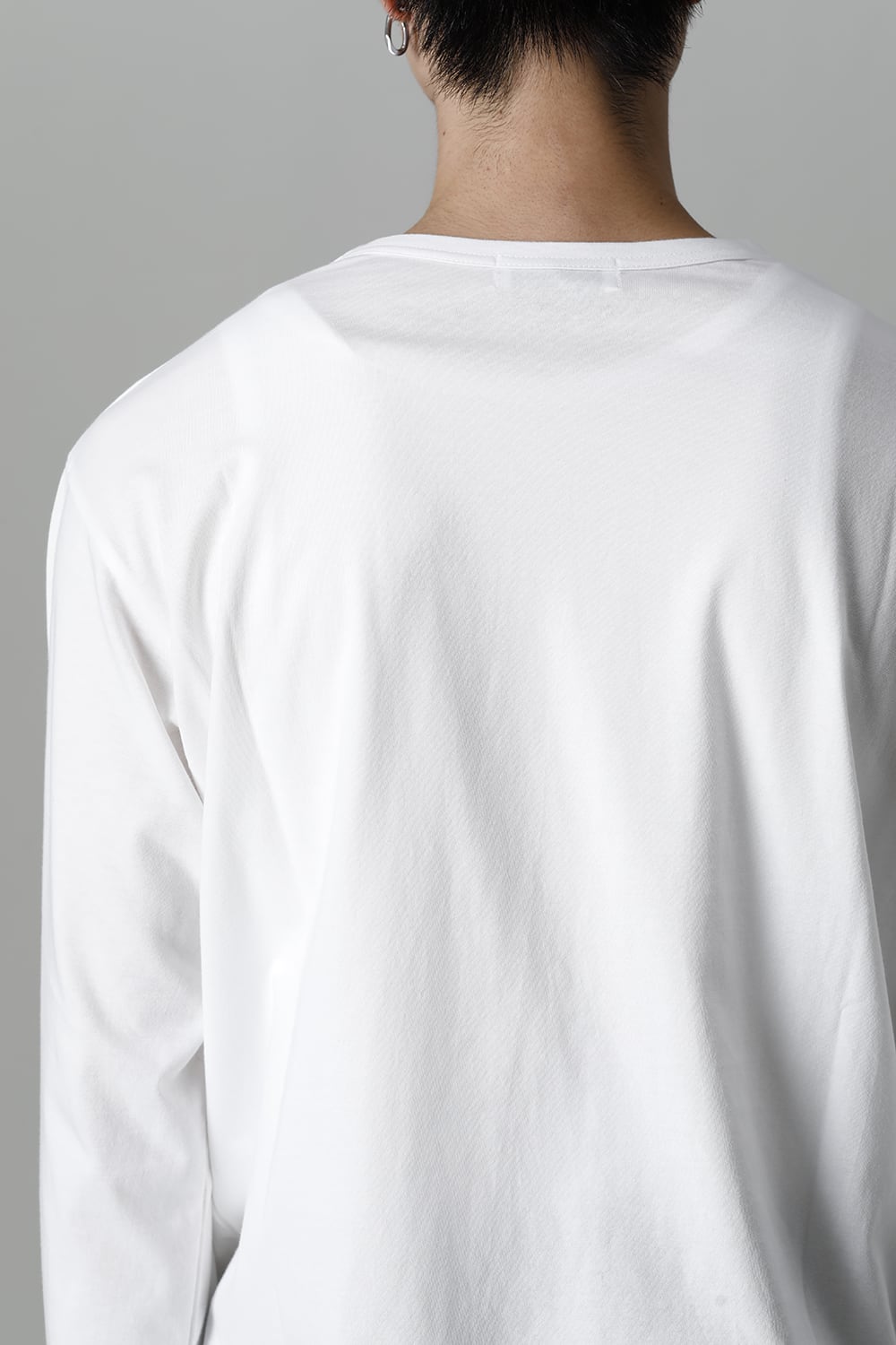 Crew Neck Long Sleeve T-Shirt Off White