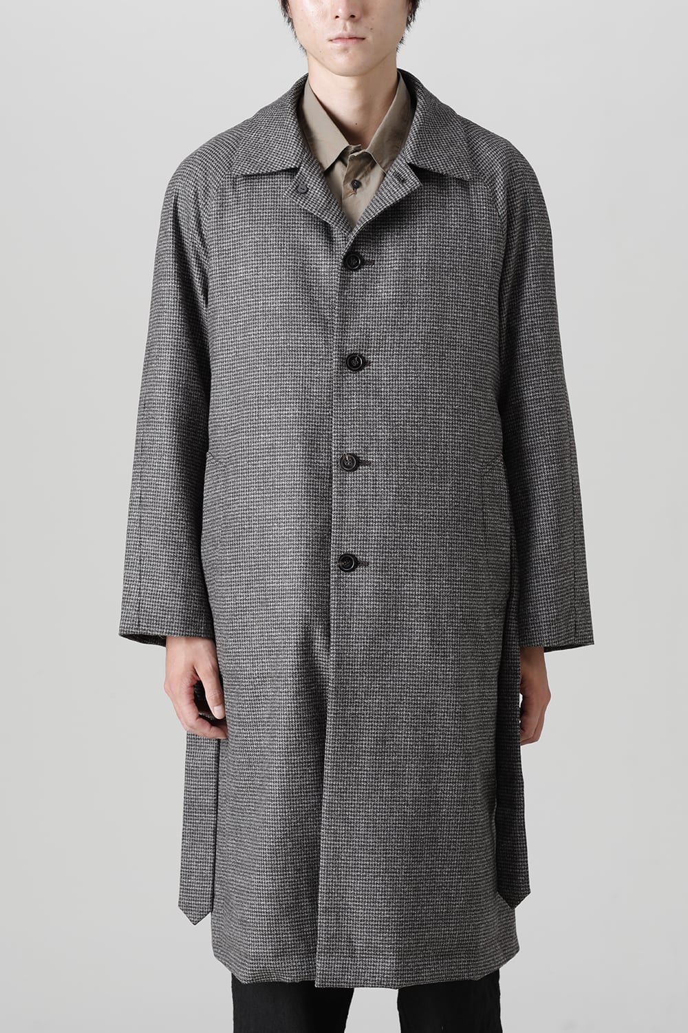 Houndstooth Lagran Long Coat