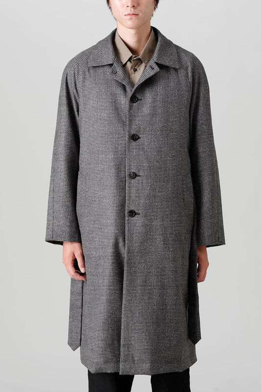 Houndstooth Lagran Long Coat
