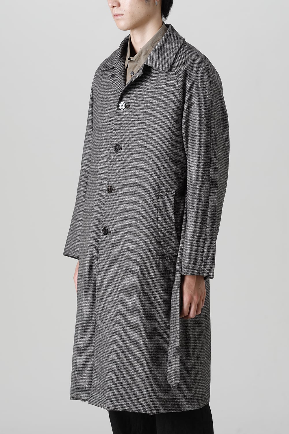 Houndstooth Lagran Long Coat