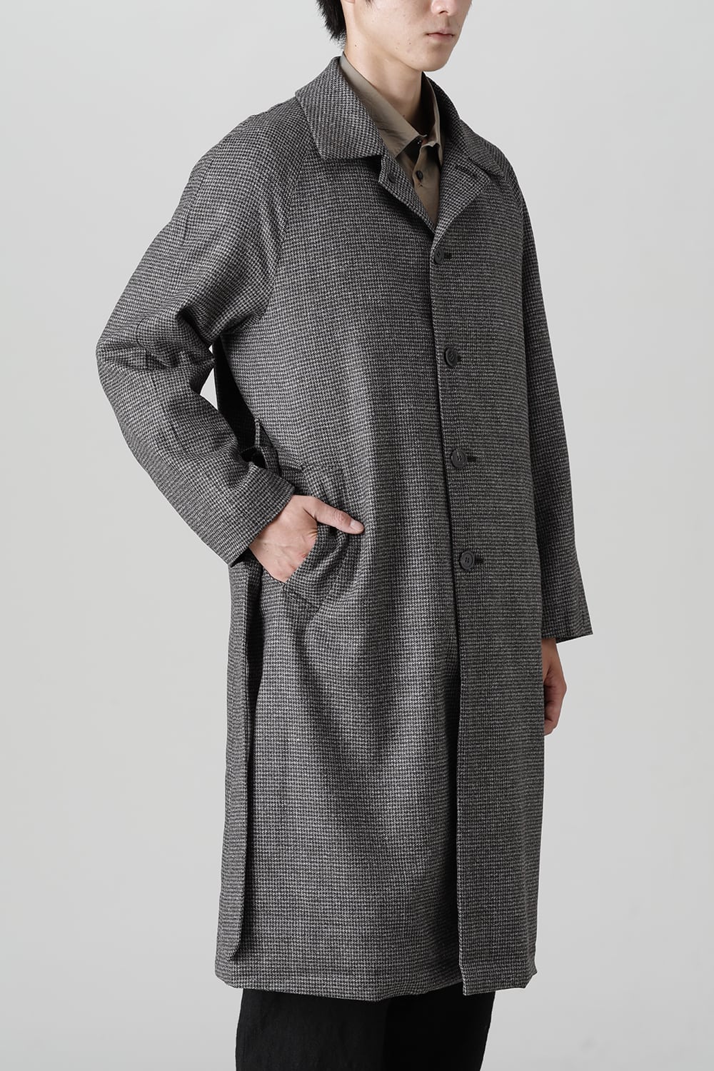 Houndstooth Lagran Long Coat