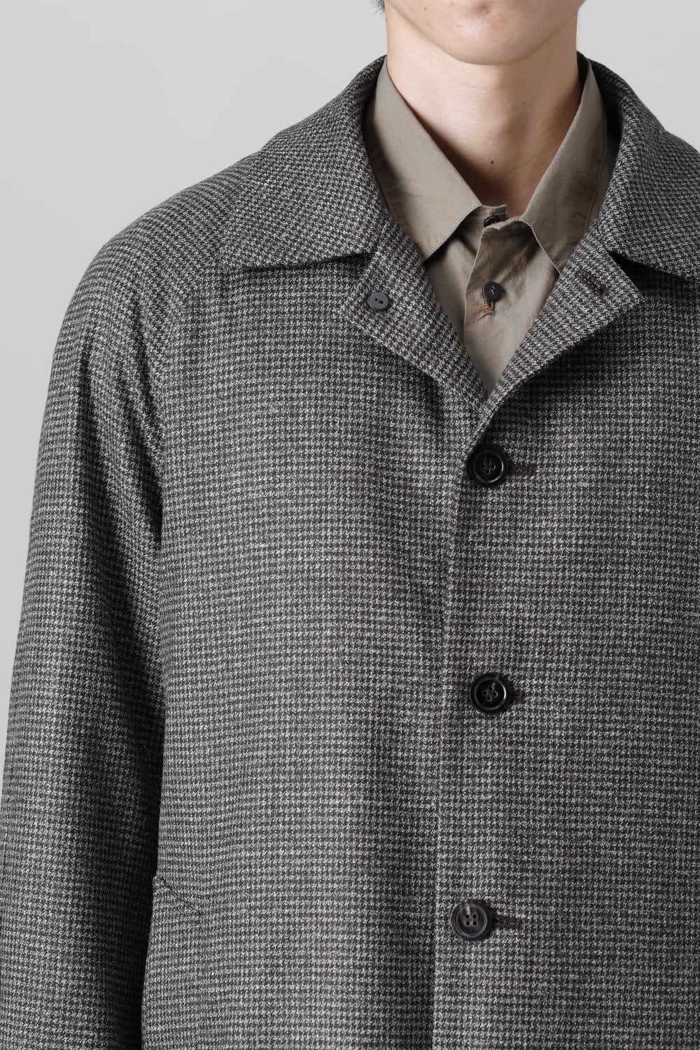 Houndstooth Lagran Long Coat