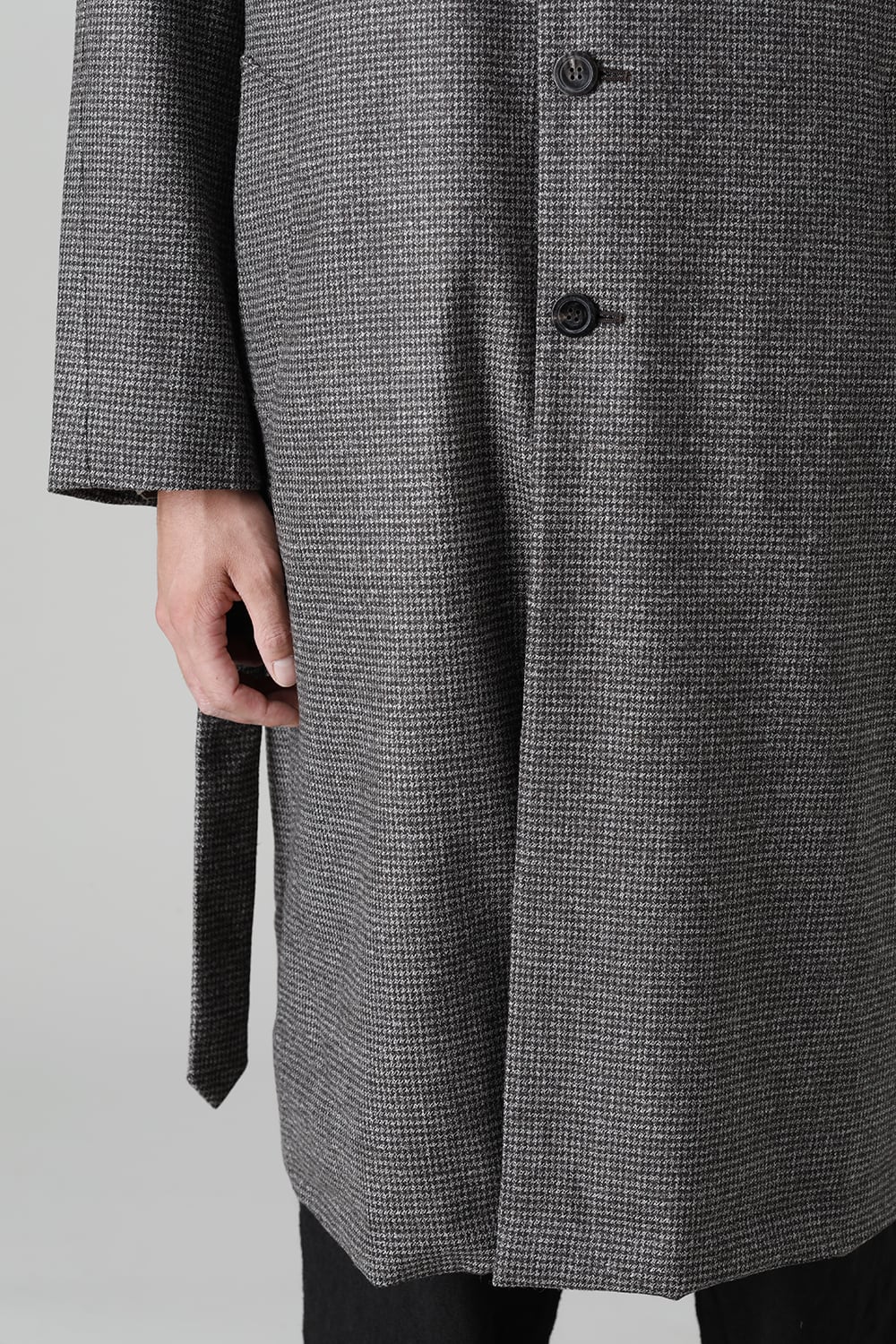 Houndstooth Lagran Long Coat