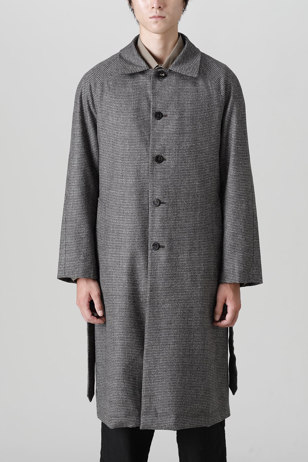 Houndstooth Lagran Long Coat