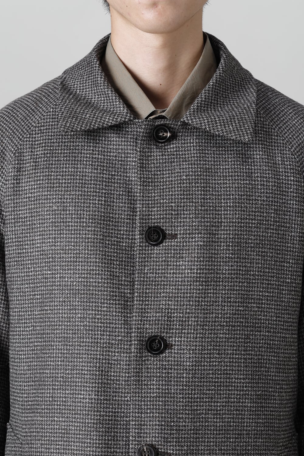 Houndstooth Lagran Long Coat