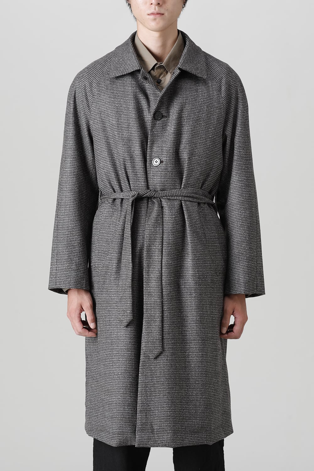 Houndstooth Lagran Long Coat