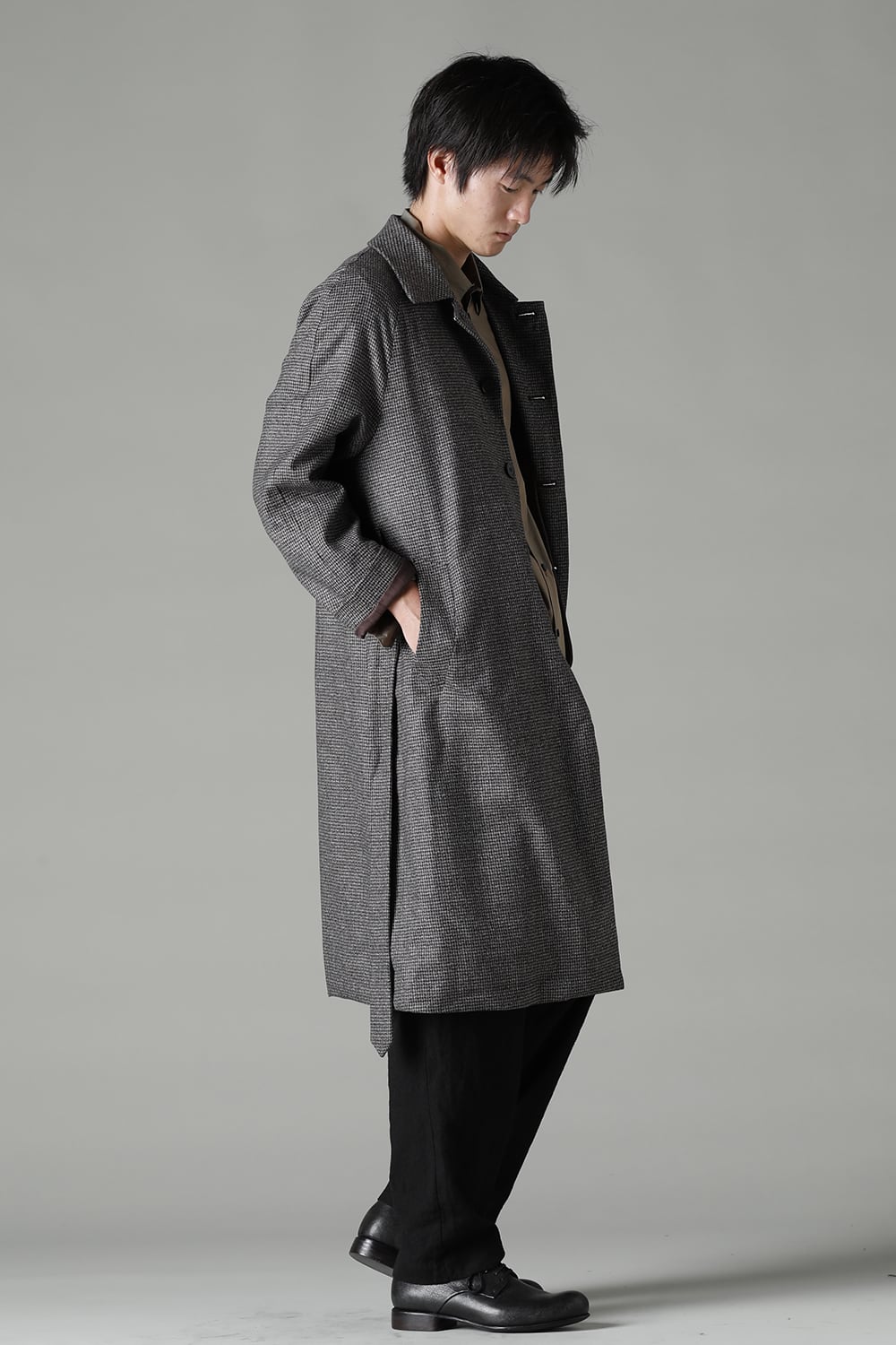 Houndstooth Lagran Long Coat