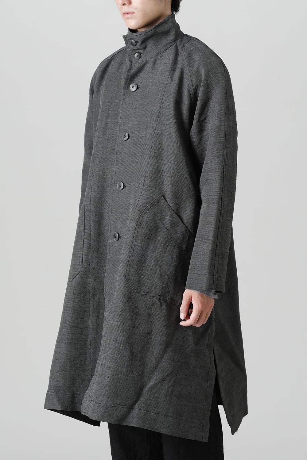 A Line Patch Pocket Lagran Coat